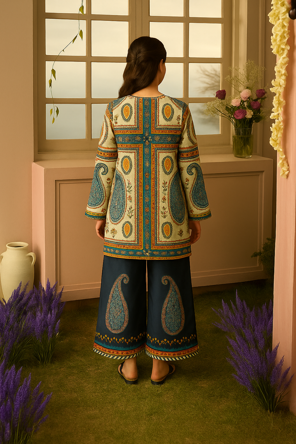 Printed Two-Piece Suit for women