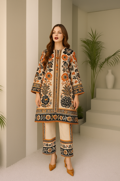 Floral Printed Two piece for womens