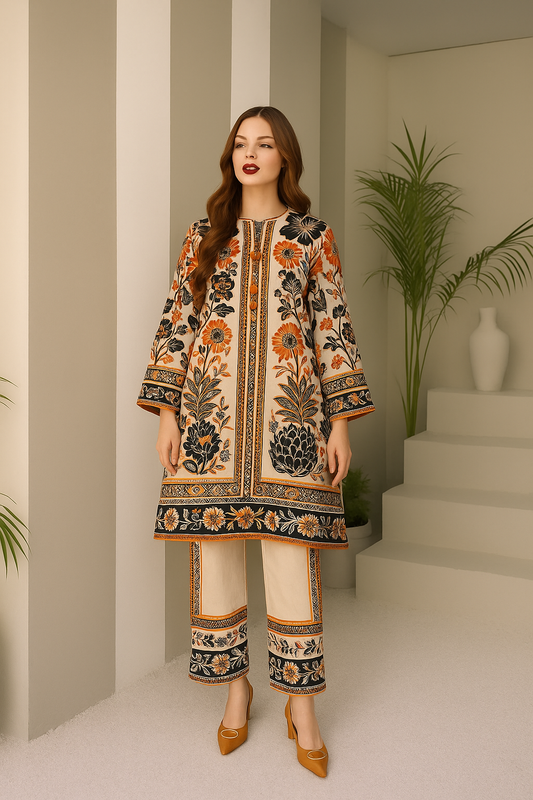Floral Printed Two piece for womens