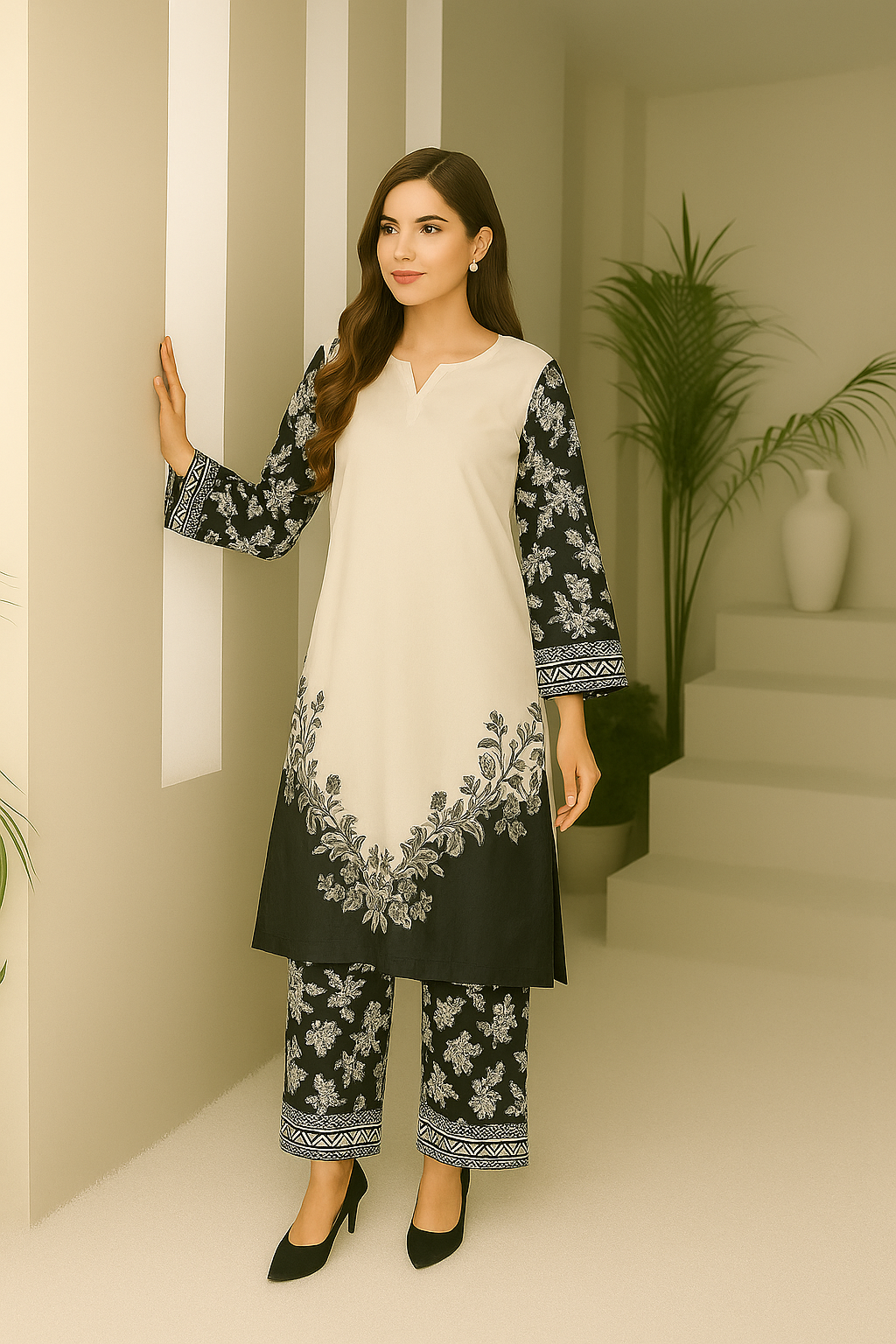 Floral  two piece for womens/ co-ord sett