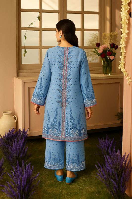 Blossom Embroidered two piece co-ord sett for womens