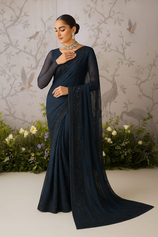 Celestial Blue Saree