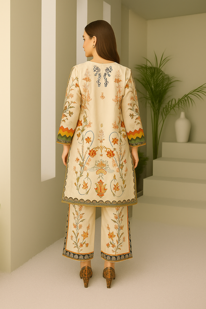 Floral Printed two piece suit for womens